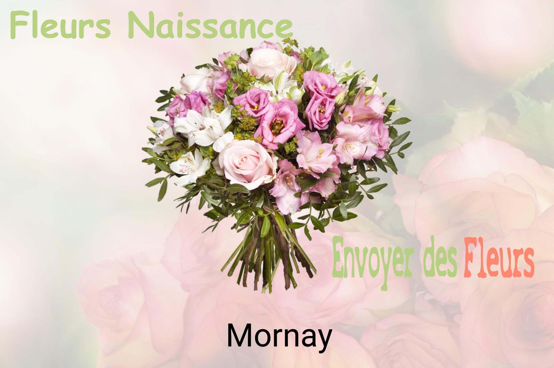 Bouquet de fleurs de naissance livré à Mornay